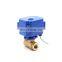 Small 12V 24V DC Electric Actuator Diverter ON/OFF Switch Rotary Valve with 2 Way Water