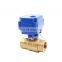 CWX15N mini   2 way brass ss304 mini electric motorized   valve   5v 3.6v 12v 24v 110v 220v DN15 DN20
