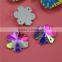 Flatback 10mm shape two holes sewon ab colourful rhinestone for Clothing Accessories