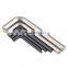 4mm 6mm Alloy Steel CRV 9 pcsL Type hex key set allen key set hex