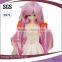 long nice fashion design bjd doll pink wigs