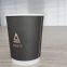 8oz black double wall disposable coffee cup with recyclable paper cup