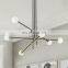 Modern Chandeliers Lamp Heads Black Iron Pendant Light House Hanging Lamp