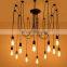 Hot Sale Industrial Black Silica Gel  Pendant Light 10 Heads Decorative Hanging Lamp