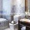 Kitchen and bathroom blue and white porcelain all hexagonal brick kitchen bathroom retro floret brick