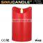 moving flame led candle with timer and remote control for Christmas and home decoration