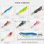 12G/8CM  Flash Fishing Hard lure Luminous Squid Jig Lures Wood Shrimp with Button Batter