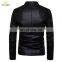 Custom Brand Slim Leather Jackets Men Best Quality Zip Fashion Outwear Stand Collar Spring Autumn  Leather Fashion Jackets