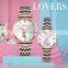 wholesale SKMEI 9198 stainless steel wrist watch men women couple watch
