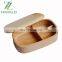 Natural oak Japanese style lunch box single layer elliptical environmental protection kitchen supplies