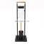 Bamboo and Steel Powder Coating Toilet Paper Holder Popular Bathroom Paper Holder New Design Standing Toilet Paper Holder T