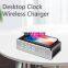 Wholesale Wireless charger qi wireless charger mobile phone alarm clock wireless charger