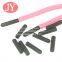 black color matte shoe lace aglet assorted round laces drawcords with aglet tips