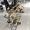 Dumbbells Set Rack Keeper Commercial Home Gym Equipment 2 Rows Lines Dumbbell Rack for 10 Pairs Dumbbell