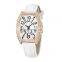 SINOBI 2022 New Woman Watches Quartz S9856L Female White Leather Watch Square Case