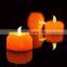 Easter Home Decorative Light Up Tealight  Candle Flameless  LED Pumpkin Candle