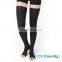 23-32mmhg Open Toe Medical Compression Socks Knee High Graduated Custom Logo Footless Thigh High Compression Stockings