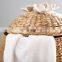 European Style Natural Water Hyacinth Cactus Hamper Laundry Storage Basket With Lid Best Price Vietnam Supplier