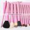 12pcs cool black synthetic hair makeup brush set free sample