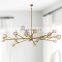 Modern Crystal Molecular Chandelier ceiling Lighting Fixture for Living Room Bedroom Dining Room kitchen island Foyer Lobby