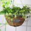 wed flower round wicker basket watering window hydroponic systems hanging flower pot                        
                                                Quality Choice