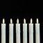 10Inch Flameless Flickering White/Ivory 3D Wick Dripping LED Taper Candles with Remote, Timer, Battery Powered for Home Decor