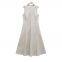 M style European and American temperament elegant versatile simple wide swing medium length sleeveless dress umbrella swing long skirt
