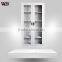 WLS fashion stainless steel cabinet swing glass door steel bookcase