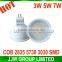 Professional spot led bulb 5630 chip 2800k 3000k warm white 5W gu10 led spotlight ra>95 with UL CUL SAA offer