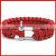 Fashion Stainless Steel Gold Clasp 550 Custom Paracord Bracelet