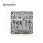 Gold Satin Metal With LED Light 1 Gang 3 Pin 13A UK Electrical Switch and Socket