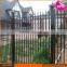 Powder coated wrought iron gate and steel fence