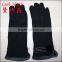 Cheap fashion woman mirco velvet hand gloves
