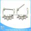 316L Stainless Steel Bar Nose Ring Feather Septum Piercing For Indian