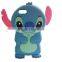 Stitch cell phone case 3D cute cartoon monster mobile phone silicone case For iPhone4/4s/5/5s/6/6 plus Factory Wholesale