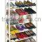 Standing Amazing 10 leves white plastic color Shoe Storage rack