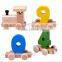 2016 New Product Wooden DIY train toys for kids