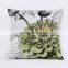 Wenyu white custom printing cushion linen with cushion filling cushion cover