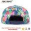 Floral custom printed snapback hats/ best floral snapback hat
