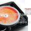 Stainless steel body single burner portable stove cooker hob ceramic glass