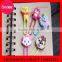 Cute cartoon silicone animal 78mm shiny face metal butterfly paper clip