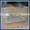 collapsible stackable pallet container wire mesh cage