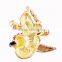 Personalized design christmas jewelry zinc alloy rhinestone Santa Claus brooch