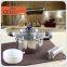 DELUXE CLASSICS bulgy soup sauce pot with 3 different designs of handle and knob for choosing