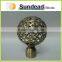 Copper satin stainless steel iron chrome curtain pole curtain accessory latest curtain designs 2015 for home decor
