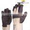 Deltaplus cowhide gloves with cotton palm and back reinforcement safety gloves