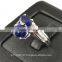 8x6, 8x6 MM Blue Star Sapphire Ring Lab-Created Sterling Silver 92.5 Size 7.5