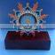 available 7 sheikh UAE souvenir metal stand plate wooden trophy