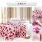 the most popular flower design ptinted blanket twin size and queen size blanket