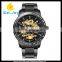 WJ-5402-2 2016 newest hot waterproof stainless steel strap automatic mechanical men watches